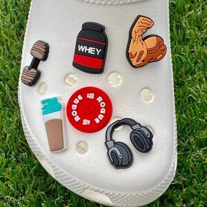 6 Weight Training Shoe Charms Bundle